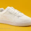 Puma CAVEN Blanc Gris - Basket Basse Homme