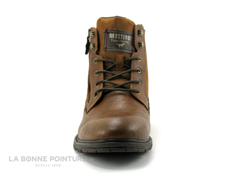 Mustang 4140-506-307 Cognac - Bottillon Homme Avec Lacet Et Zip – Image 2