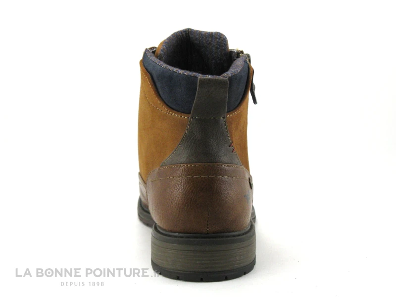 Mustang 4140-506-307 Cognac - Bottillon Homme Avec Lacet Et Zip – Image 4