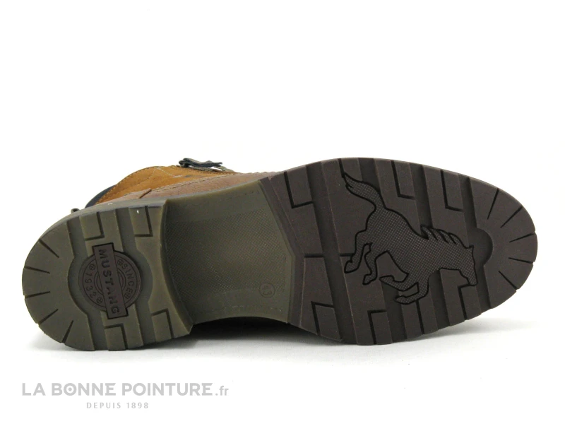 Mustang 4140-506-307 Cognac - Bottillon Homme Avec Lacet Et Zip – Image 7