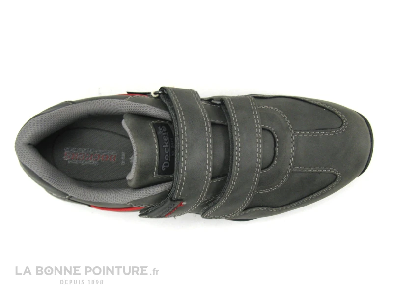 Dockers 44BN006-650120 - Basket Noir-gris Homme - 2 Velcros – Image 6