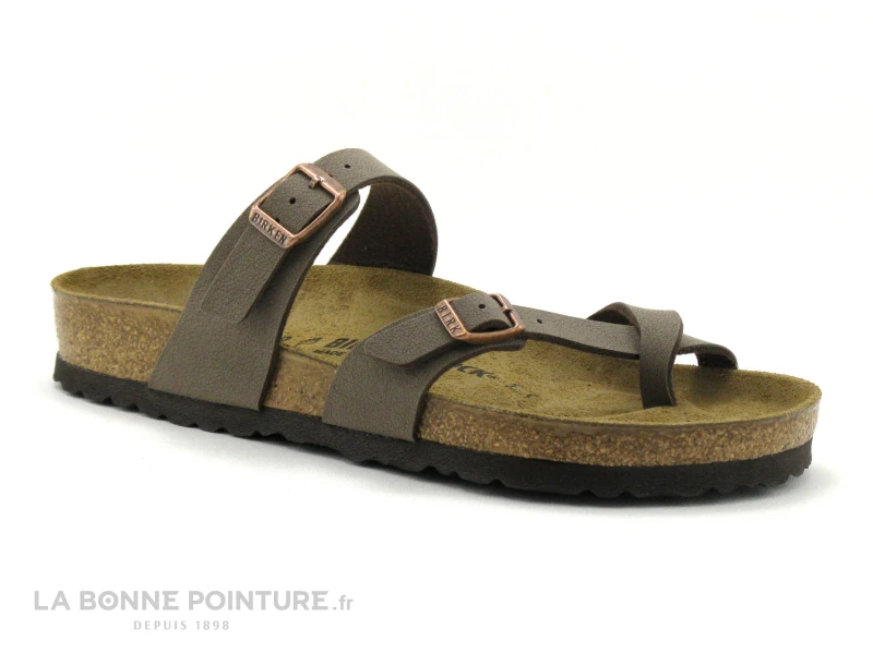 Birkenstock MAYARI Birko Flor Nubuck Mocca BK071061 - Tong