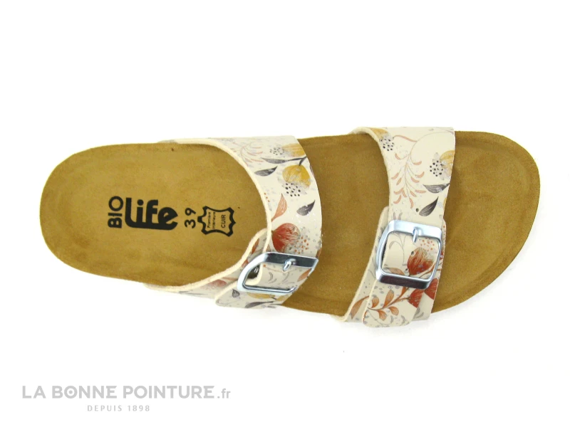 Bio Life 2632 Fleuri - Mule Femme - 2 Brides Reglables – Image 5