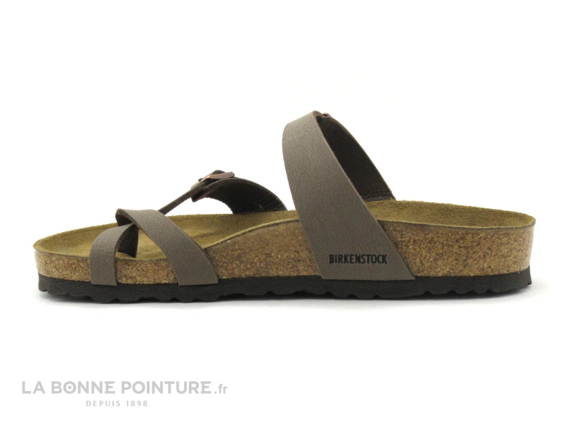 Birkenstock MAYARI Birko Flor Nubuck Mocca BK071061 - Tong – Image 3