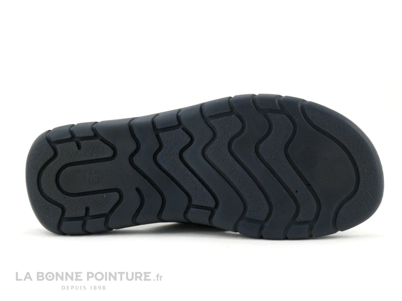 Inblu FO483R01 Bleu Marine - Coutures Rouges - Mule Homme – Image 4