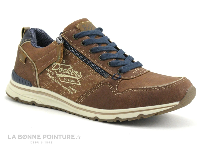 Dockers 42MO007 626 470 Cognac - Basket Basse Homme – Image 5