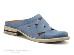 Alce Shoes 8867 - Sabot Cuir Bleu - Femme