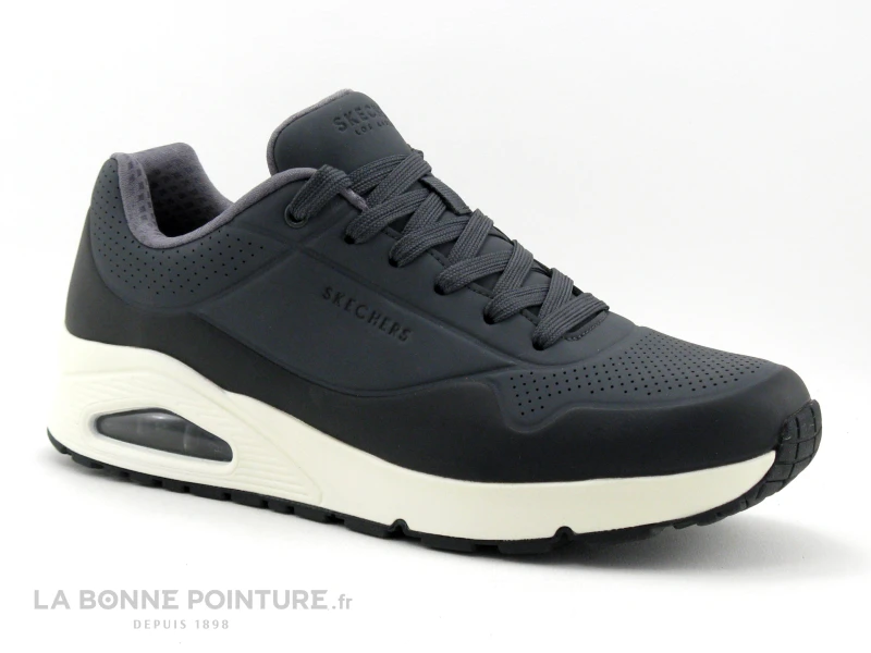 Skechers UNO TIMELINE Gris Noir - Basket Homme – Image 5