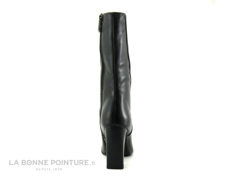 Tamaris 1-25349-29 Black - Bottine Talon Haut En Cuir Noir - Bout Pointu – Image 4
