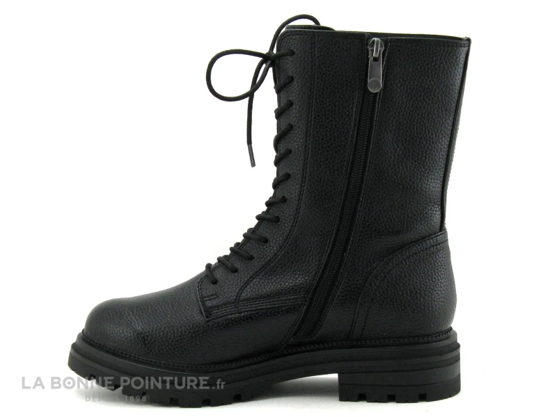 Marco Tozzi 2-25212-29 Black - Bottine Noire Avec Lacet Et Zip – Image 3