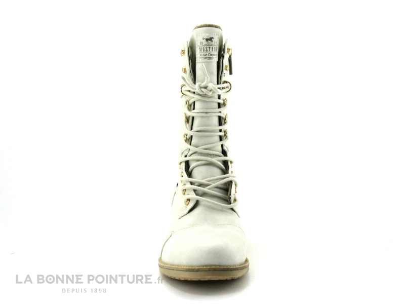 Mustang 1402 501 203 Glace - Bottine Blanche Femme – Image 2