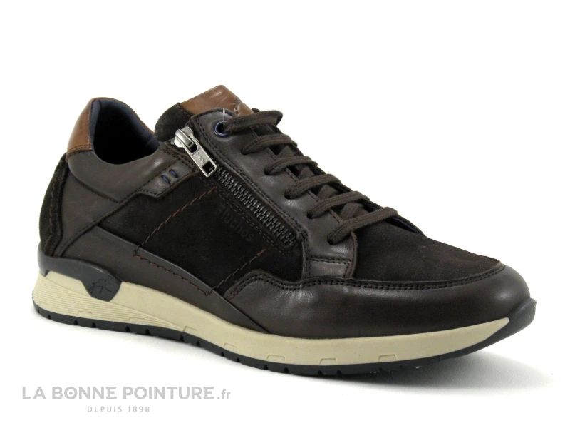 Fluchos EMORY F1295 Habana Cafe - Basket Ville Homme Marron