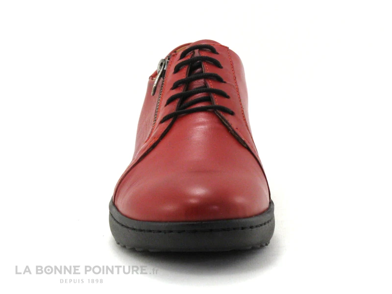 Karyoka DETOUR Rouge - Chaussure Basse Femme Avec Zip – Image 2