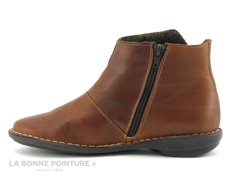 Morans GRINGE Marron - Boots Femme Cuir Marron - Doublure Chaude – Image 3