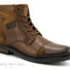 Redskins NITRO Cognac - Boots Homme Marron Avec Zip Et Lacet