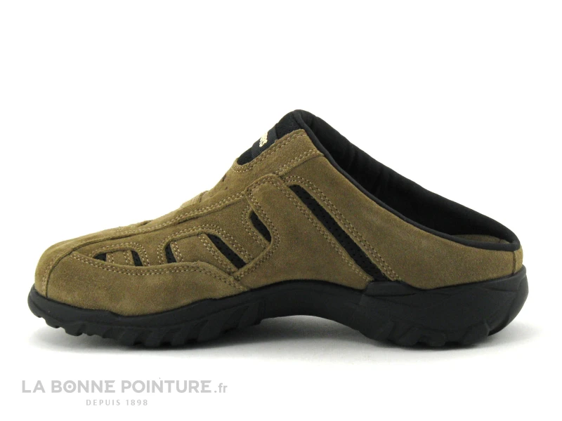 Dockers 36LI005-200420 Stone - Sabot Homme Cuir Velours Beige – Image 3