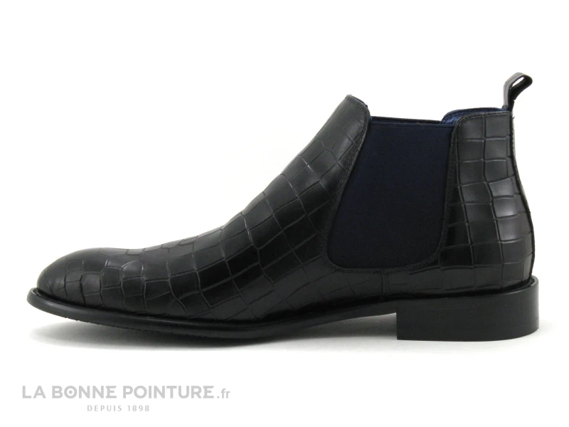 Kdopa MURRAY Noir - Boots Chelsea Homme Aspect Cuir Croco – Image 3