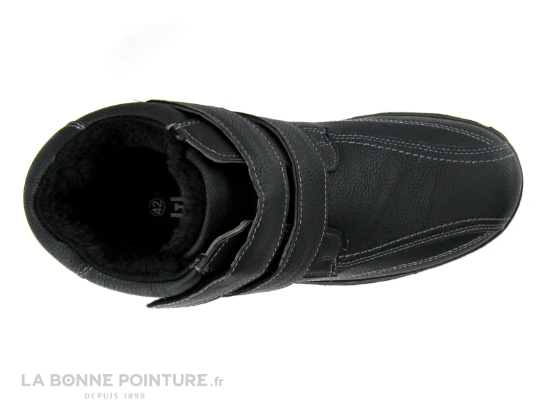 Ektic GRIGNANTI Noir - Bottillon Homme Fourre Avec Scratches – Image 4