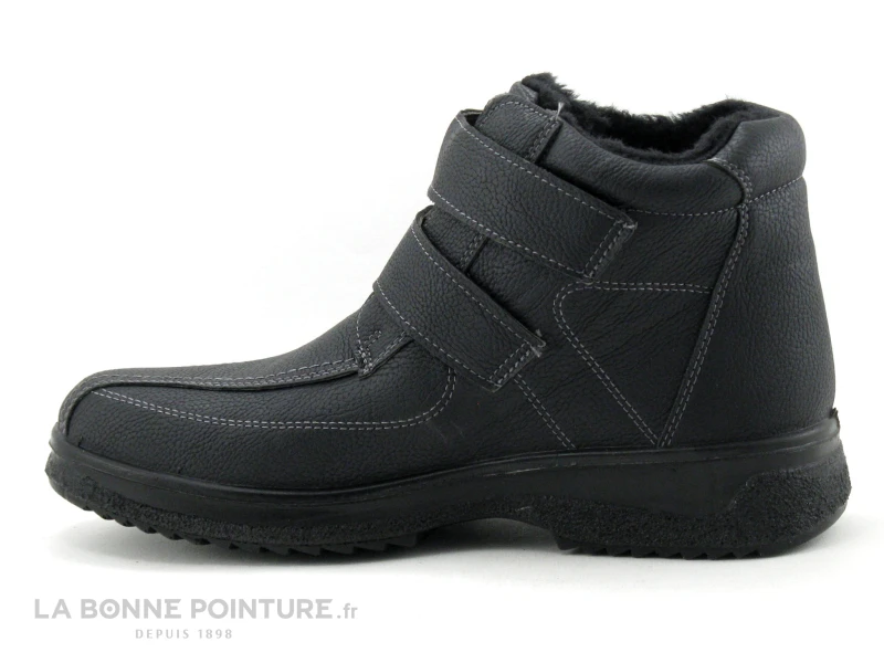 Ektic GRIGNANTI Noir - Bottillon Homme Fourre Avec Scratches – Image 2