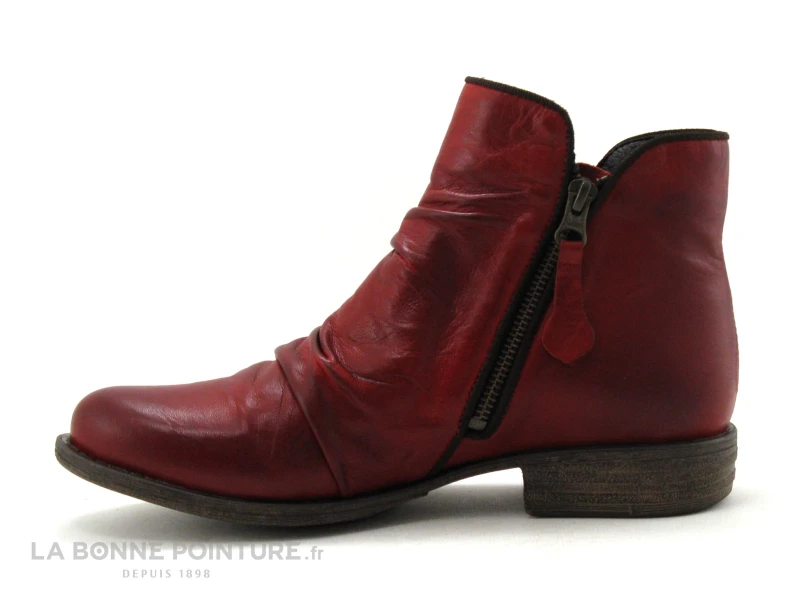 Lou Kristensen IB17163 Dk Red - Bottine Femme Cuir Rouge Fonce – Image 3