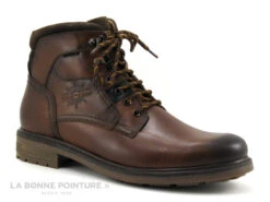 Point D Orgues FLIP Marron - Bottine Lacet Homme Cuir Marron