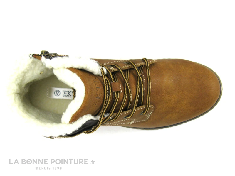 Ektic GALIUM Camel - Bottillon Fourre Homme Avec Zip – Image 4