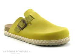 Morans JOKELA Moutarde - Sabot Mode Femme Cuir Jaune