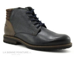 Point D Orgues AUSSIE - Bleu Marine - Marron - Boots Homme