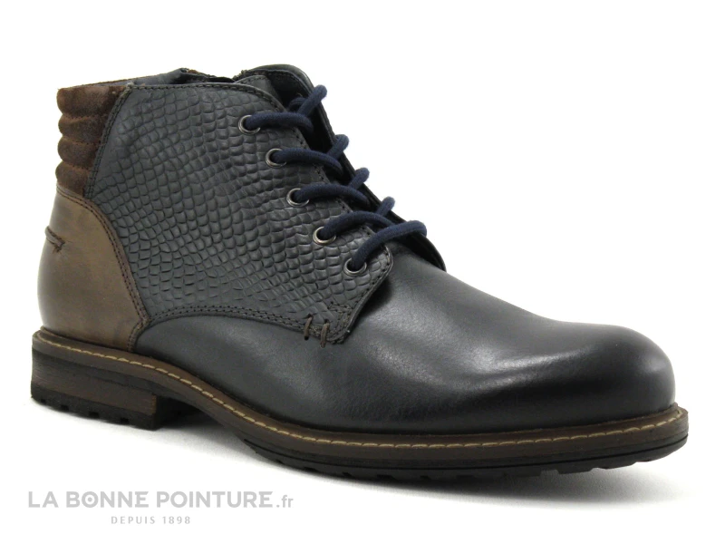 Point D Orgues AUSSIE - Bleu Marine - Marron - Boots Homme – Image 5