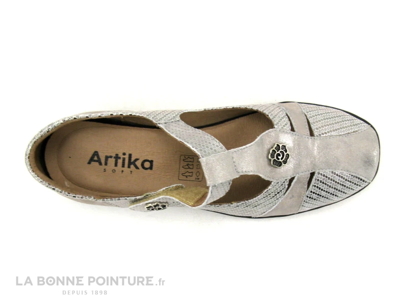 Artika INCISE Nikel - Beige Metal - Chaussure Aeree Femme – Image 6