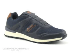 Lico MAREK SLIPPER Marine Marron - Basket Homme Sans Lacet