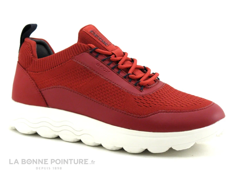 Geox SPHERICA - U35BYA Red - Basket Homme Rouge Bordeaux