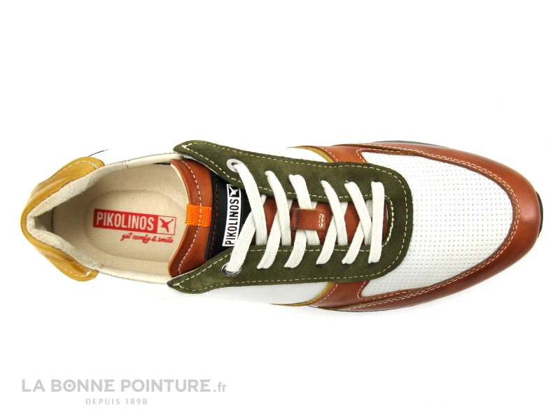 Pikolinos CAMBIL M5N-6111C2 Brick - Basket Homme Blanche Et Multi – Image 6