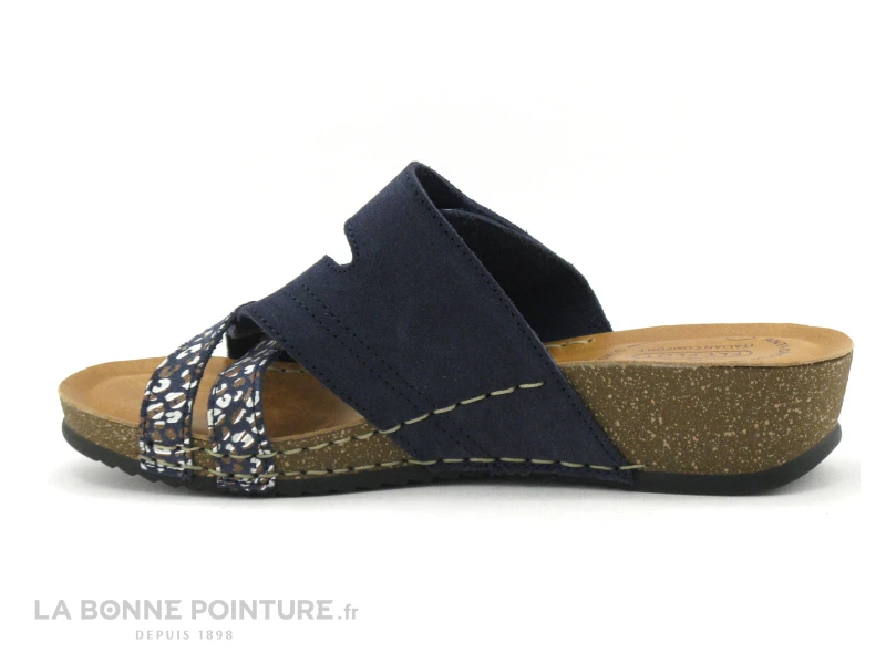 Fly Flot FLAXAL - Bleu Marine - Imprime - Mule Reglable Femme – Image 3