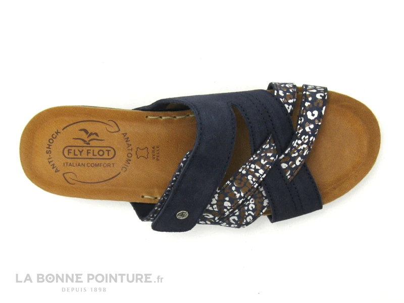 Fly Flot FLAXAL - Bleu Marine - Imprime - Mule Reglable Femme – Image 4