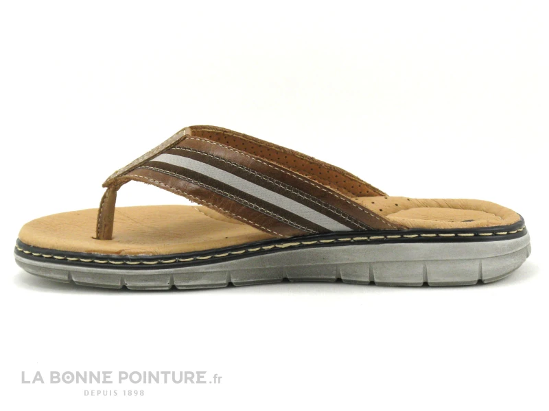 Orland 2042 Camel - Tong Homme Cuir Marron – Image 3