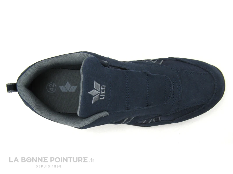 Lico ENSIO Marine Gris - Basket Homme Sans Lacet – Image 6