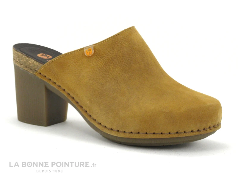 Jungla 7855 Albero - Sabot Femme Cuir Jaune - Talon Haut – Image 5