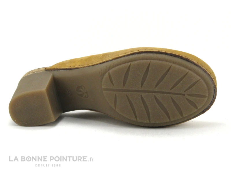 Jungla 7855 Albero - Sabot Femme Cuir Jaune - Talon Haut – Image 7