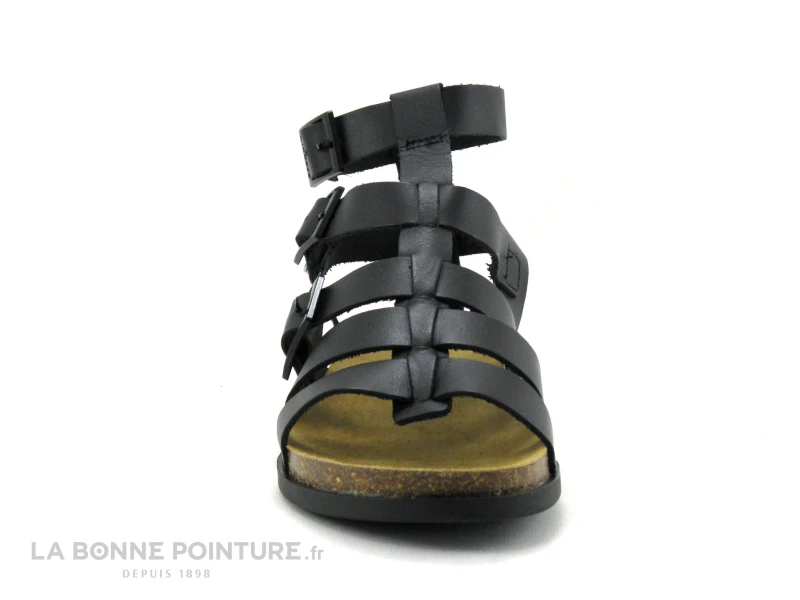 Kickers KICK ALEXA Noir - Nu-pieds Femme Cuir Noir – Image 2