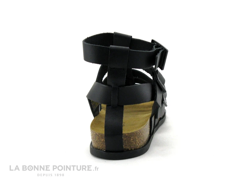 Kickers KICK ALEXA Noir - Nu-pieds Femme Cuir Noir – Image 4