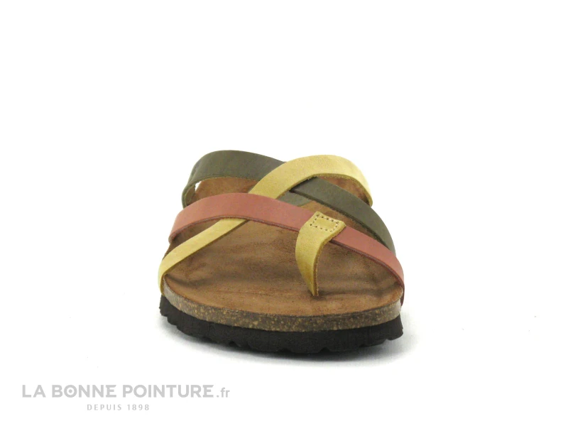 Inter Bios 7113 Teja Kaki Mostaza - Tong Femme Brides Croisees – Image 2