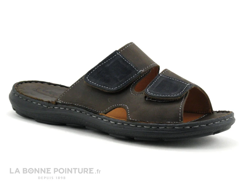 Arima DAVIS Marron - Mule Homme 2 Velcros