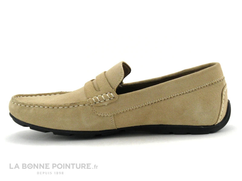 TBS SAILHAN G8175 - Cuir Velours Cappucino - Mocassin Marron Homme – Image 3
