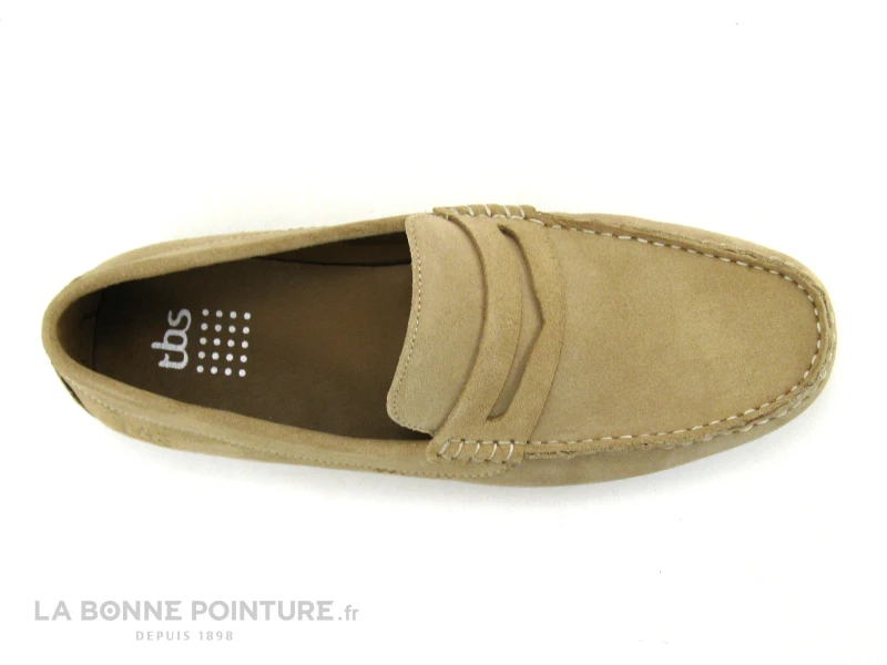 TBS SAILHAN G8175 - Cuir Velours Cappucino - Mocassin Marron Homme – Image 6
