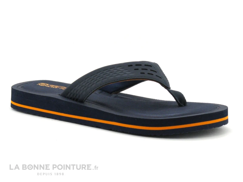 Skechers TOCKER SAGA BORA Navy - Tong Homme – Image 4